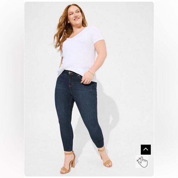 TORRID Bombshell Skinny Premium Stretch High-Rise Jean size 22R - Picture 1 of 8